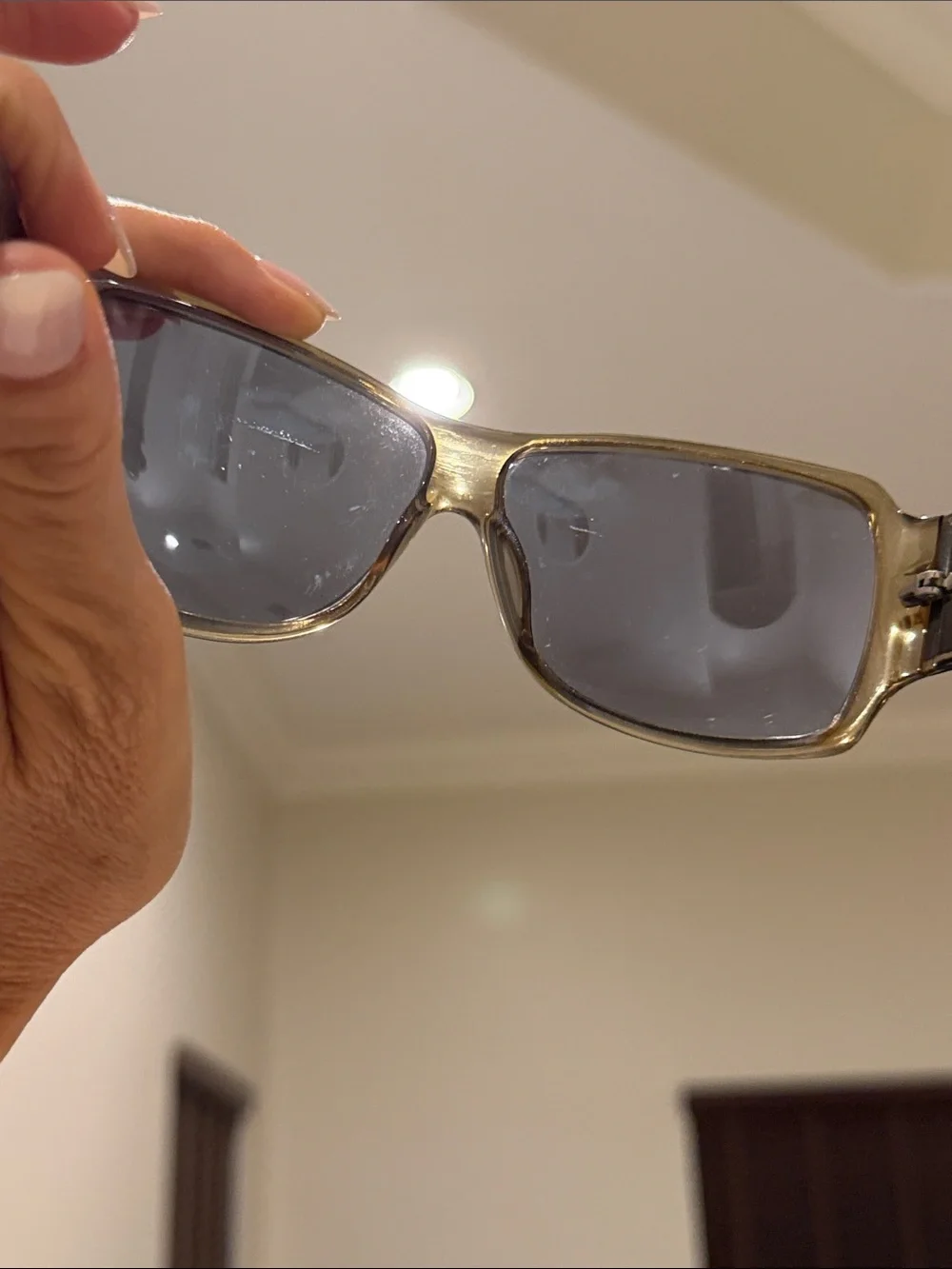 Gucci Brown Gradient Lens Oversized Sunglasses with Logo Case
